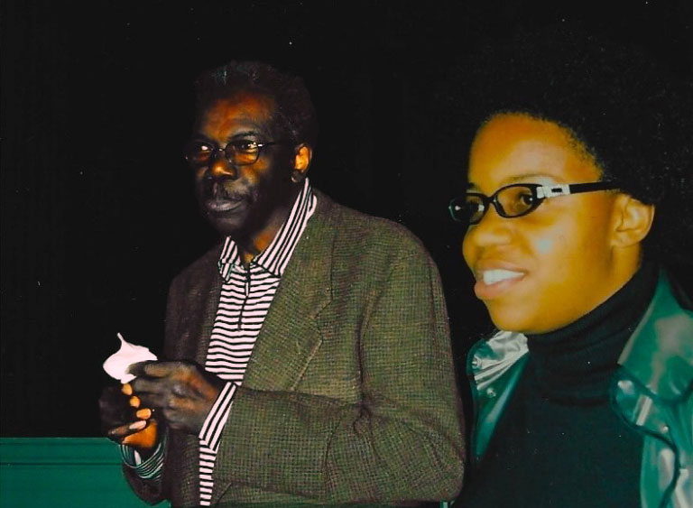 Sam Gilliam and daughter L. Franklin.