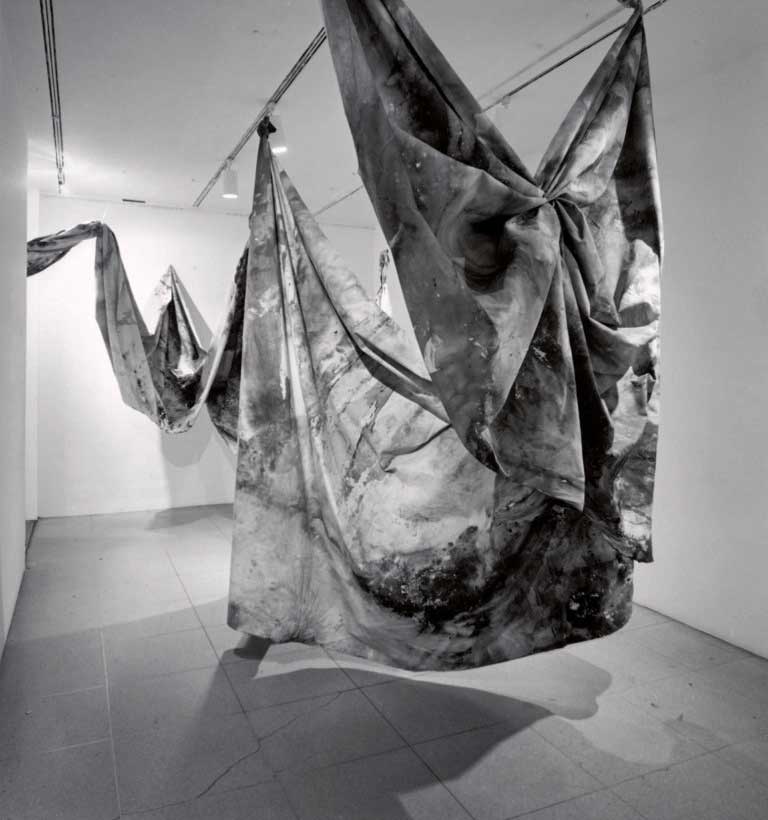Installation view of the exhibition 'Projects: Sam Gilliam', MoMA, NY, November 9 through December 8, 1971